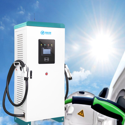 ODM EV สถานีชาร์จรถยนต์ไฟฟ้าคู่ 160kw กลางแจ้ง IP54