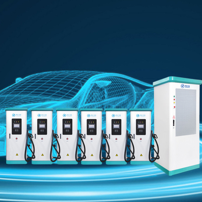 เครื่องชาร์จ EV เชิงพาณิชย์ 480KW 1 ปลั๊ก 8 สถานีชาร์จเร็ว OCPP DC