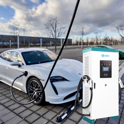 ฉลาด Ocpp Public 60kw อีวี ชาร์จเจอร์ 3 เฟส 380V พร้อมปลั๊กคู่