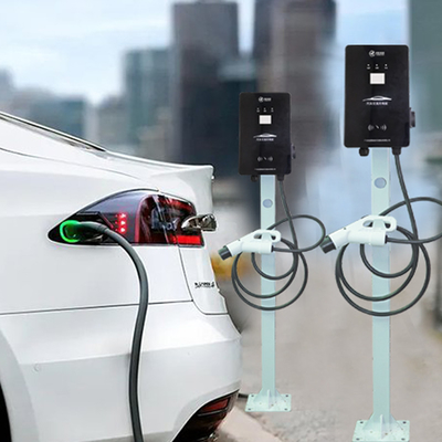 เครื่องชาร์จ AC EV แบบติดผนัง 32A พิมพ์ 2 Evse แบบพกพาพร้อมจอ LCD