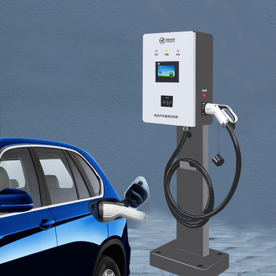 สถานีชาร์จ EV ขนาด 30KW 100A พร้อมปืนเก็บสายไฟยาว 5 เมตร